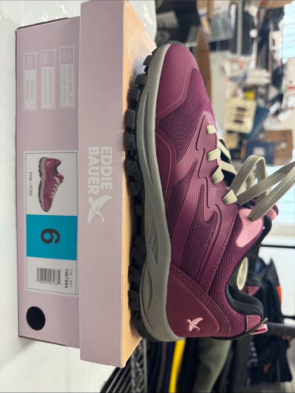 Eddie Bauer Plum and Pink Kids Trail Shoe